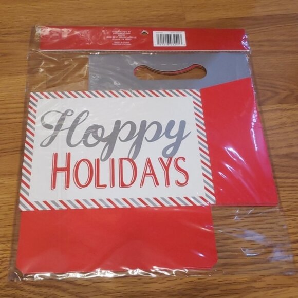 Christmas gift wrap beer bottle carrier bundle - Picture 2 of 4